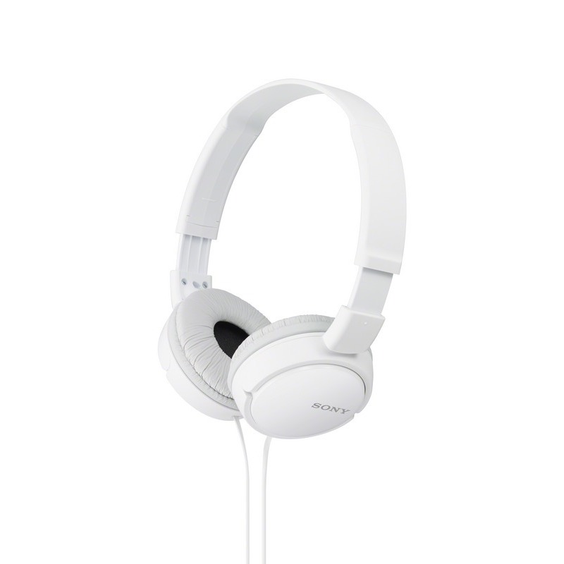 Sony MDR-ZX110AP/W On-Ear Headphones for iPhone and Android With In-Line Remote and Microphone Foldable 30mm 98dB 24ohms 12-22000Hz 1.2m 120g Y-Cord White Singapore