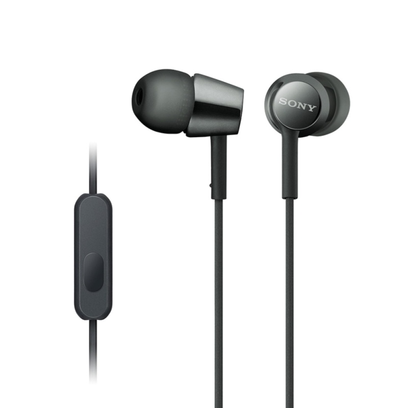 Sony Singapore MDR-EX155AP In-Ear Headphones (Black) Singapore