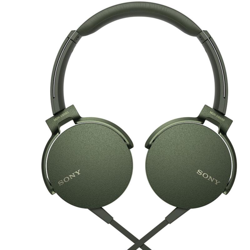 Sony Singapore MDR-XB550AP Extra Bass Headphone (Green) Singapore