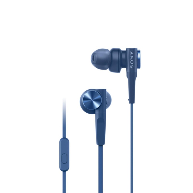 Sony Singapore MDR-XB55AP EXTRA BASS In-Ear Headphones (Blue) Singapore