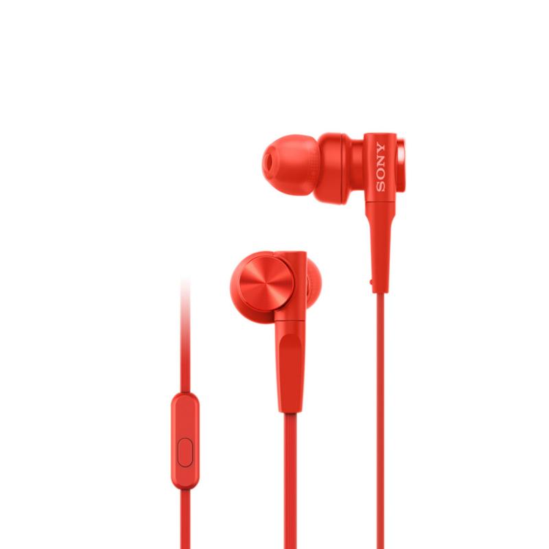 Sony Singapore MDR-XB55AP EXTRA BASS In-Ear Headphones (Red) Singapore