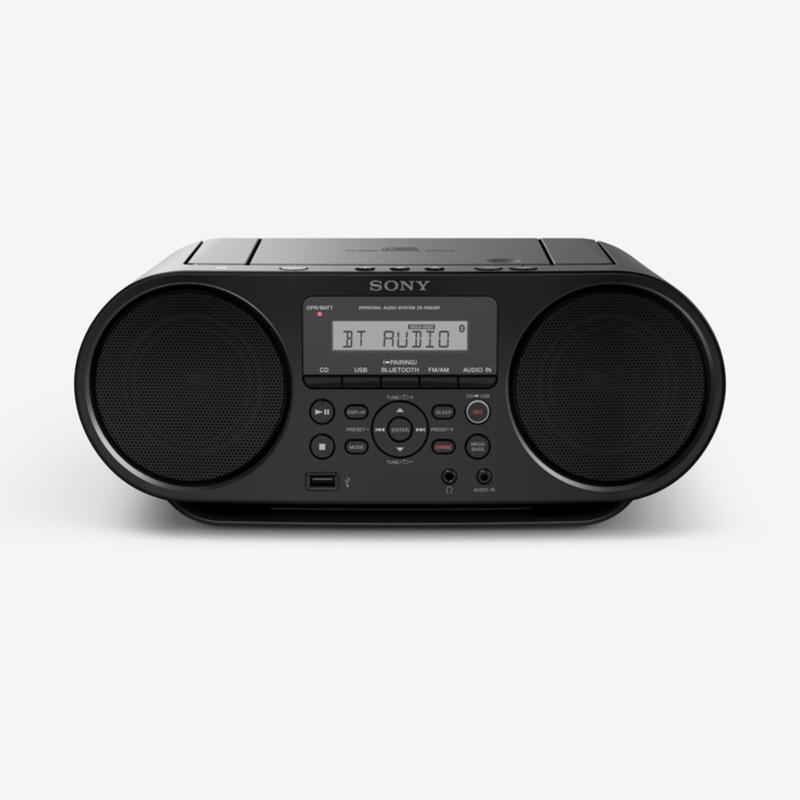 Sony Singapore ZS-RS60BT CD Boombox with Bluetooth® (Black) Singapore