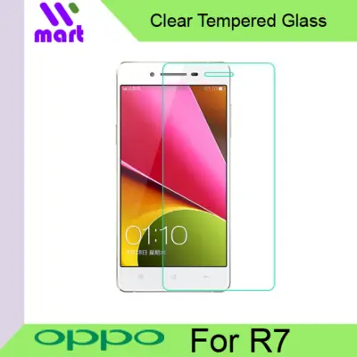 Tempered Glass Screen Protector (Clear) For Oppo R7