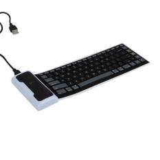 USB Mini Flexible Silicone Keyboard Foldable for Laptop Notebook BK Singapore