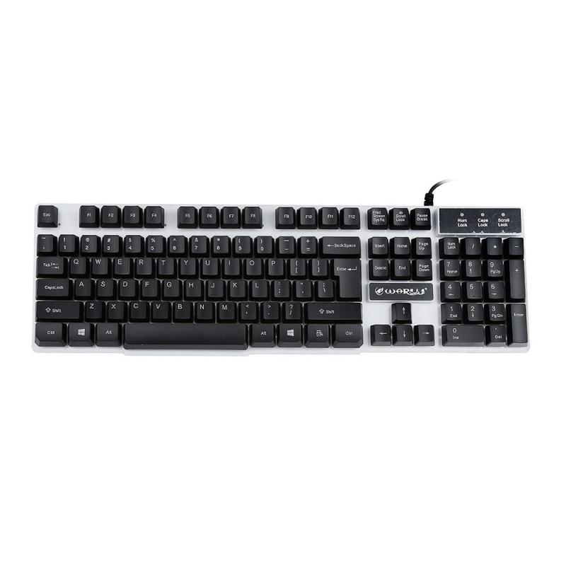 USB Wired Illuminated Colorful LED Backlight Multimedia PC Gaming Keyboard BK Singapore