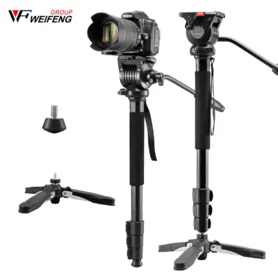 Weifeng 3978M photographic camera monopod SLR camera monopod support portable hydraulic head supporting foot
