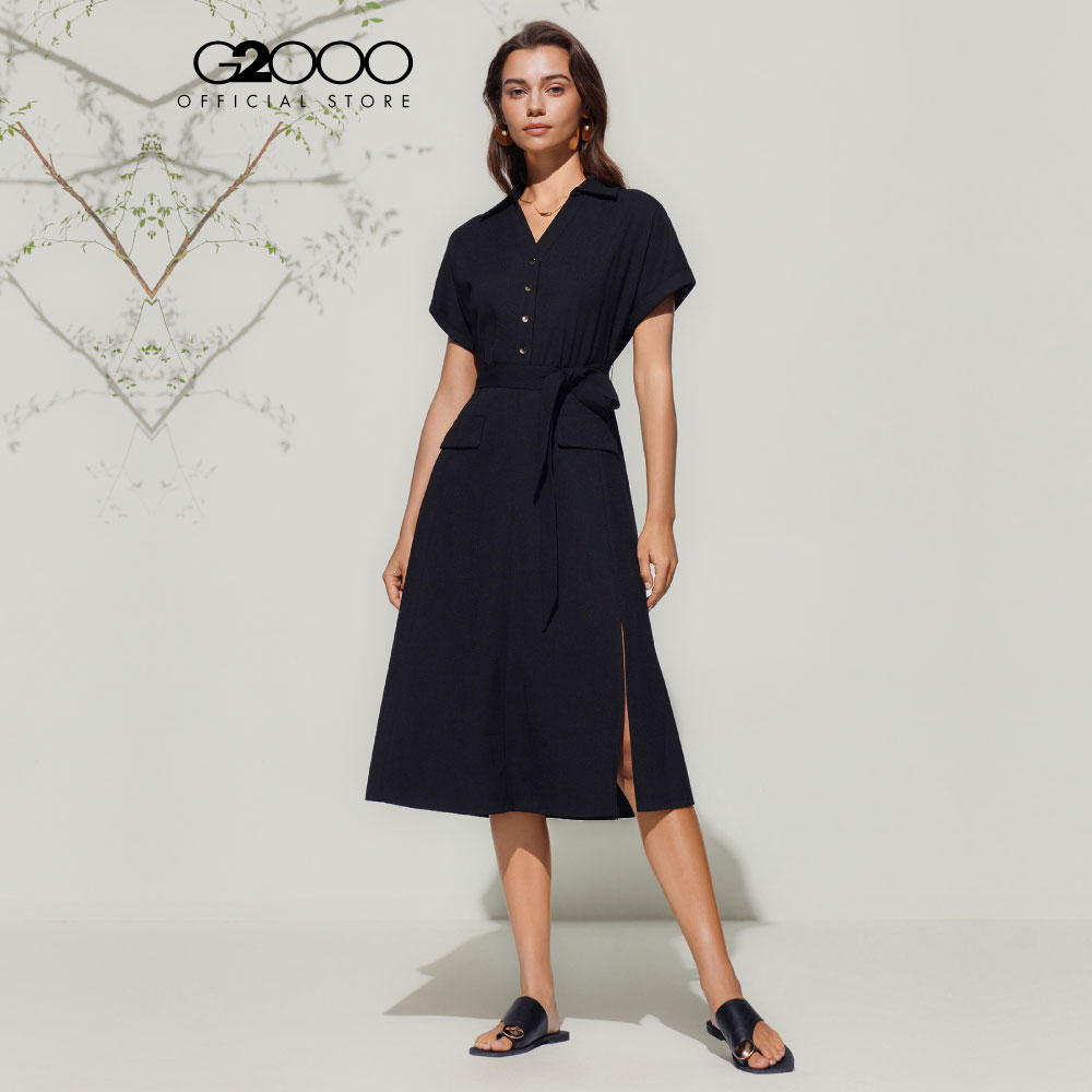 G2000 เดรสสำหรับผู้หญิง Fit & Flare Shape รุ่น 5123217699 สีดำ ราคา 4,990 บาท*ส่งฟรี