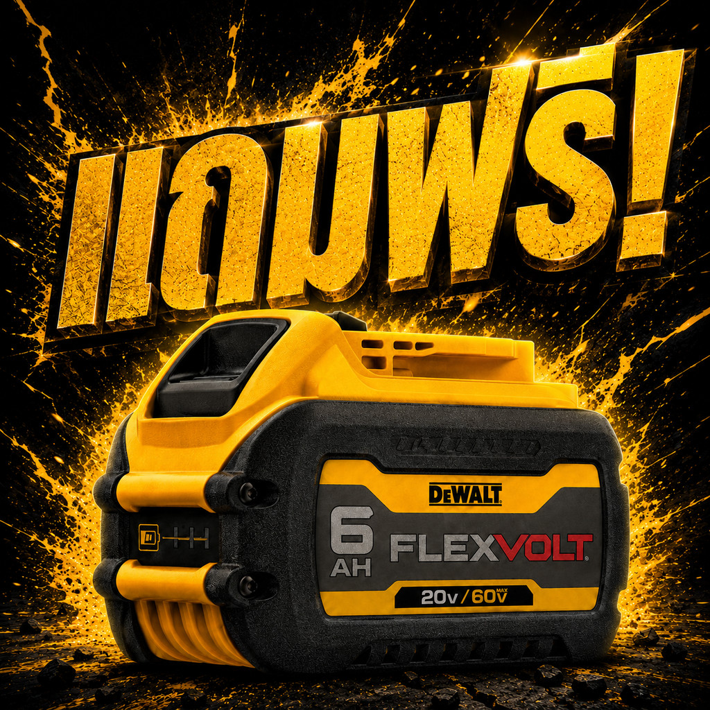 (ของแถม)DEWALT แบตเตอรี่ รุ่น DCB606P ราคา 99,999 บาท*ส่งฟรี