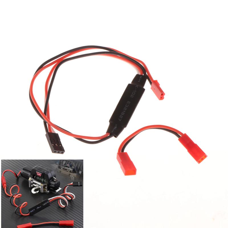 XINGHEC2 RC xe tời CH3 3 cách dòng điều khiển Bảng điều khiển từ xa điều khiển Receiver Cable 3CH cho 1 10 RC Crawler trục SCX10 Traxxas trx4
