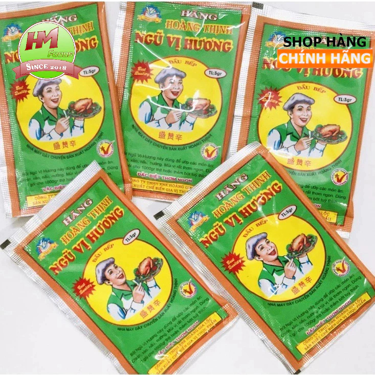 Ngũ vị hương Hoàng Thịnh gói 3gr - Five-spice Powder hộp 100 gói