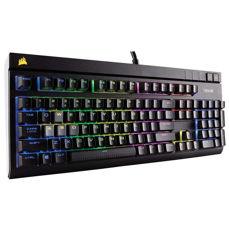 Corsair Cs-Ch-9000227-Na Strafe Rgb Mechanical Gaming Keyboard, Backlit Multicolor Led, Cherry Mx Red Singapore