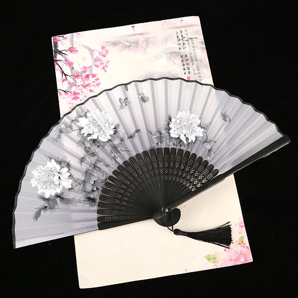 ZM6J3J Thanh lịch Đa-mô hình Đầy màu sắc Món Quà mùa hè Handmade Tre Gỗ Fan Hâm Mộ gấp Múa Hand Fan Fan Thủ Công Mỹ Nghệ Trang Trí nội thất - 9
