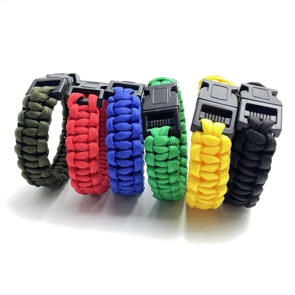 【Support-Cod】 Adjustable Survival Emergency Bracelet Paracord Cord Bracelet Weaving Cord For Camping