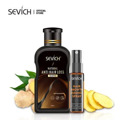 SEVICH Anti Hair Loss Shampoo + Ginger Essence Hair Growth Spary