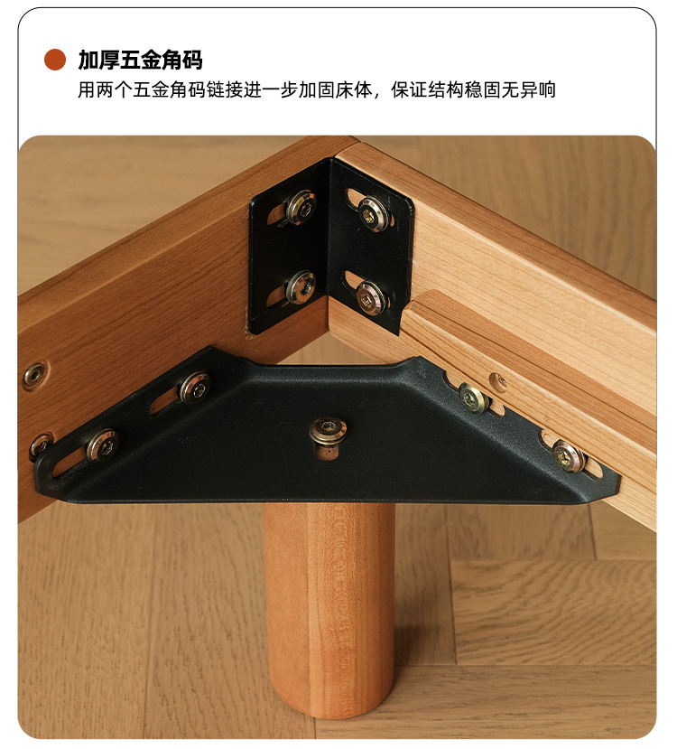 Huhu tatami yatak Japon tarzı masif ahşap çift kişilik yatak kiraz ahşap mobilya 1,5 metre 1,8 metre başucu yatağı olmayan küçük daire