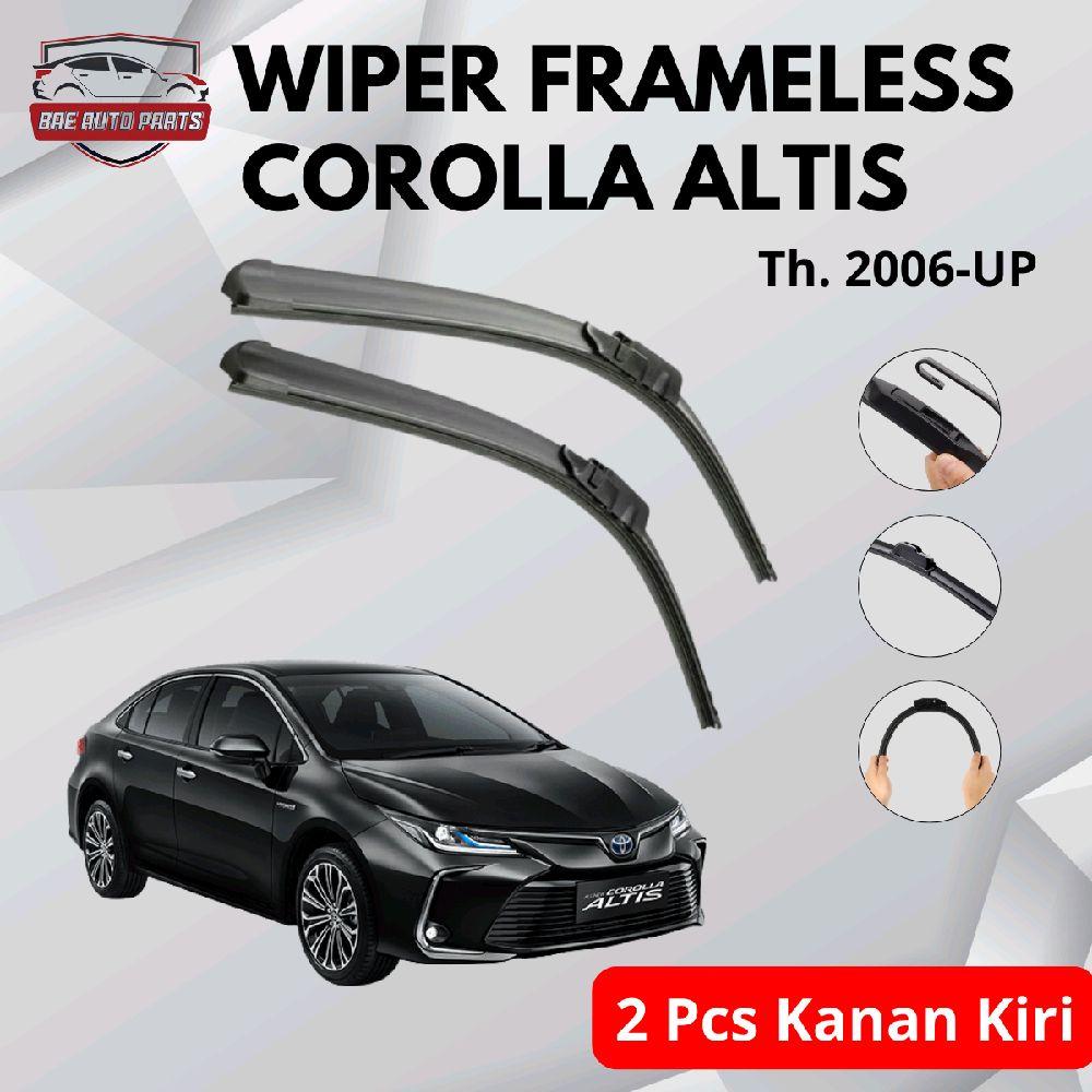 Frameless Front Wiper for Toyota Corolla Altis 2006-up, Pair Right and Left Harga 55,000 rupiah*Gratis Ongkir