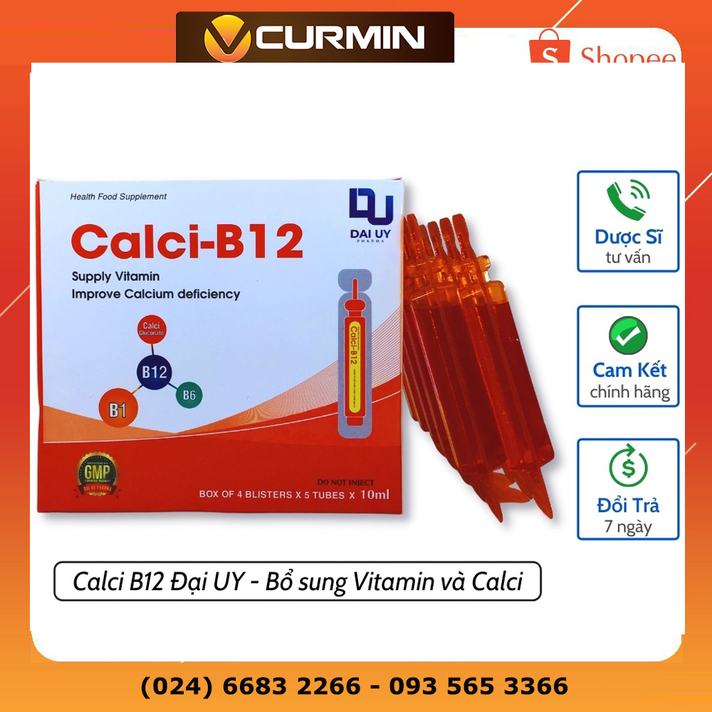 Calci B12 hộp 20 ống 10ml - Bổ sung vitamin