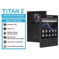 【Official shop】Unihertz Titan 2 Smartphone 5G Android 15 with Physical Keyboard Dual Screen 512GB Dimensity 7300 Global Version