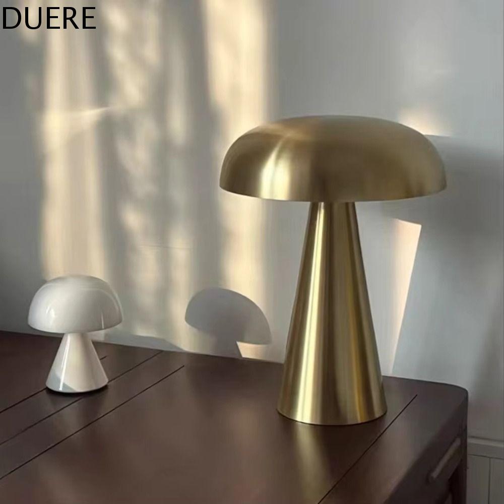 DUERE Cảm biến chạm Đèn bàn quầy bar Điều chỉnh độ sáng Có thể sạc lại Đèn nấm Sáng tạo Máy tính để bàn Đèn bàn LED Đèn ngủ