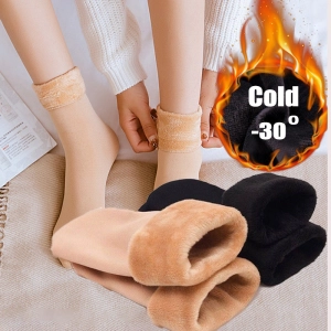 สินค้า ถุงเท้า ผ้ากํามะหยี่ แบบหนา ให้ความอบอุ่น เหมาะกับฤดูหนาว สไตล์โลลิต้า สําหรับผู้ชาย และผู้หญิง Thick Short Socks