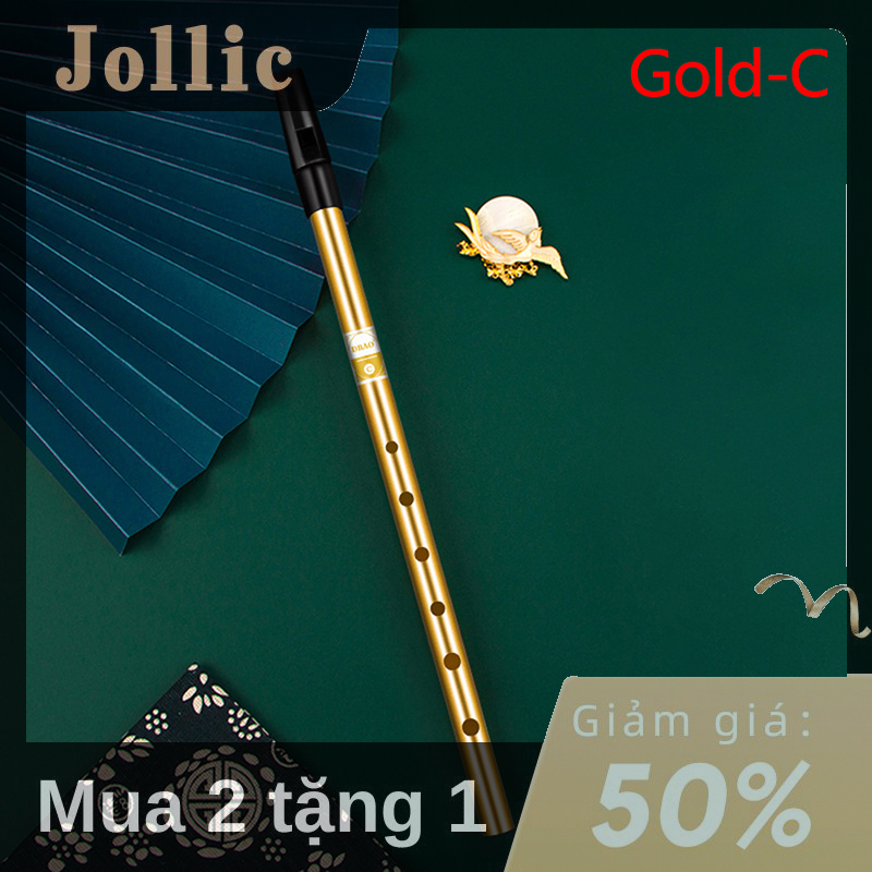 Jollic Sáo C/D phím Ireland sáo thiếc xu sáo 6 lỗ nhạc cụ