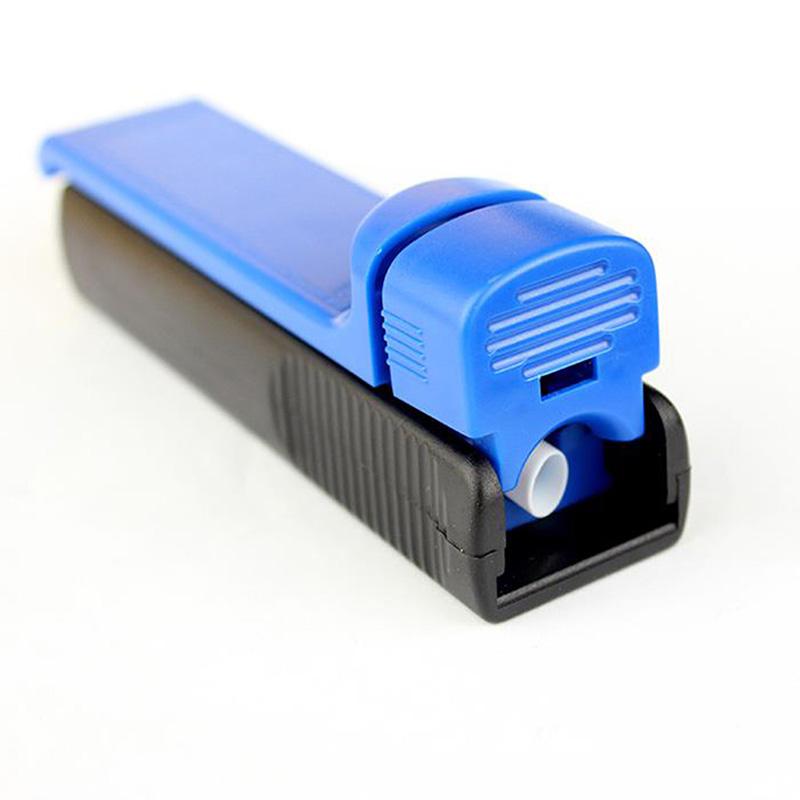 cigarette roller singapore IXIGER Electric Rolling Machine,Cigarette Roller,Quick roll Cigarettes,Household Automatic Cigarette Rolling Machine,Used to roll Your own Cigarettes(Blue) Health, Household and Personal Care Cigarette Roller, Metal Cigarette Rolling