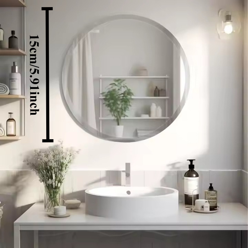 Soft Mirror Wall Stickers Acrylic Self-Adhesive Full Body Mirror for Bathroom Bedroom Living Room