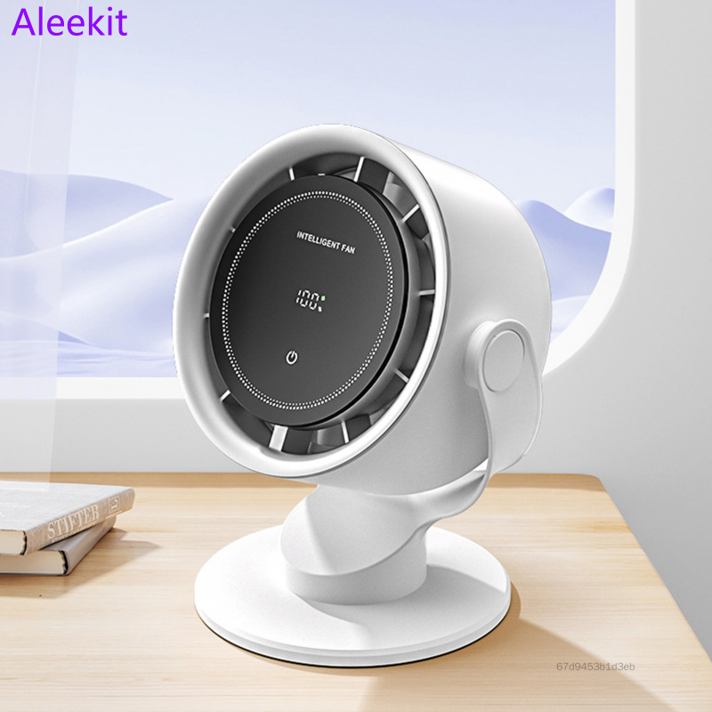 พัดลมหมุนเวียนอากาศมัลติฟังก์ชั่นใหม่ 6000mAh พัดลมตั้งโต๊ะแบบชาร์จไฟได้หน้าจอสัมผัสจอแสดงผลดิจิตอลพัดลมติดผนังพัดลมไร้ใบมีดพัดลมตั้งแคมป์กลางแจ้ง TF-Ari-TH ราคา 502 บาท*ส่งฟรี