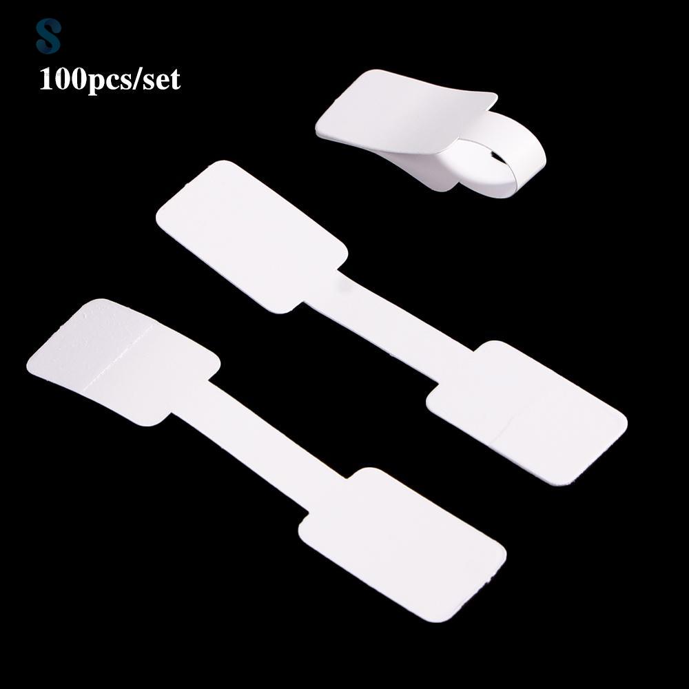 STATIONERY trắng Hình dán Vòng đeo tay Chuỗi hạt Nhãn giá giấy Thẻ hiển thị Hình dán nhẫn Kích thước hàng