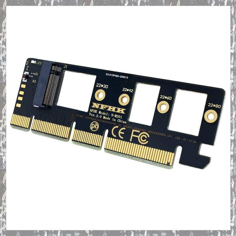 Expansion Card M.2 NVME SSD to PCIE 3.0 X16/X8/X4 Desktop SSD Adapter Card Support 2230 2242 2260 2280 Size SSD