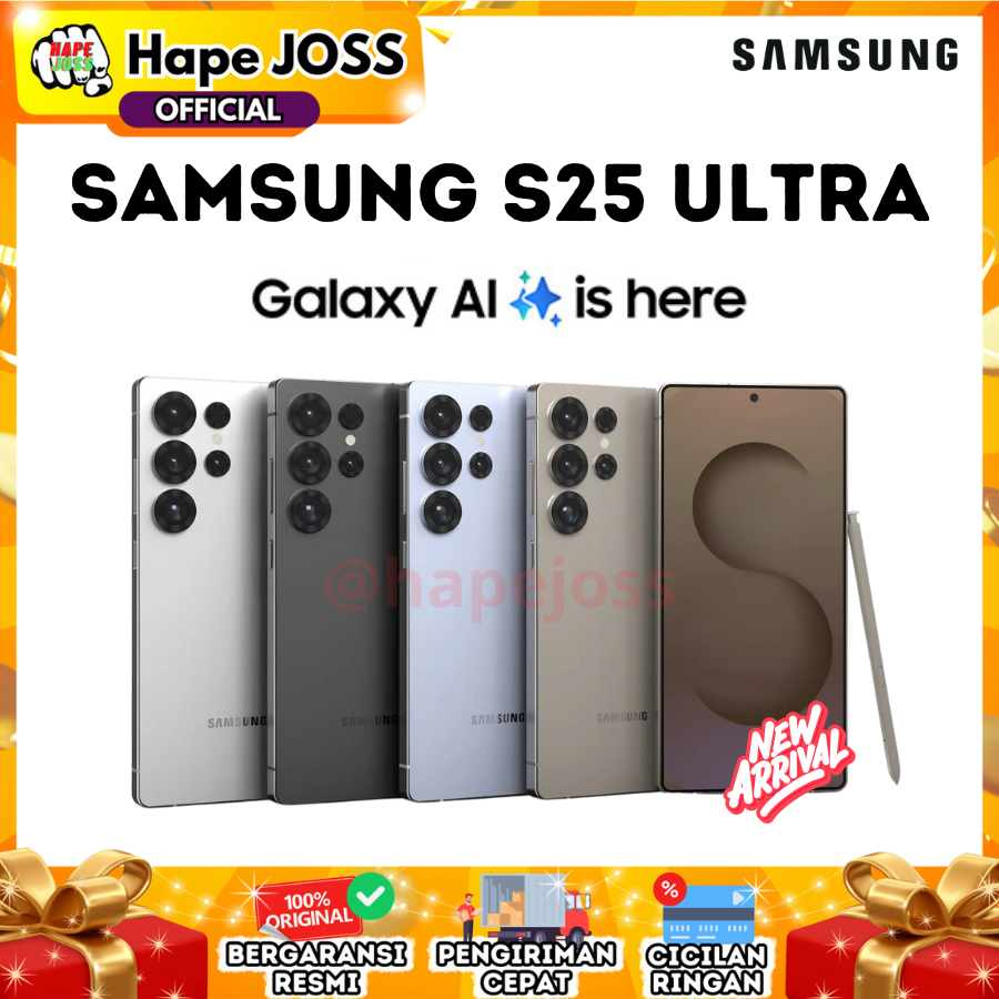 Samsung Galaxy S25 Ultra 5G 12/1TB NFC Garansi Resmi Harga  25,299,000 rupiah*Gratis Ongkir