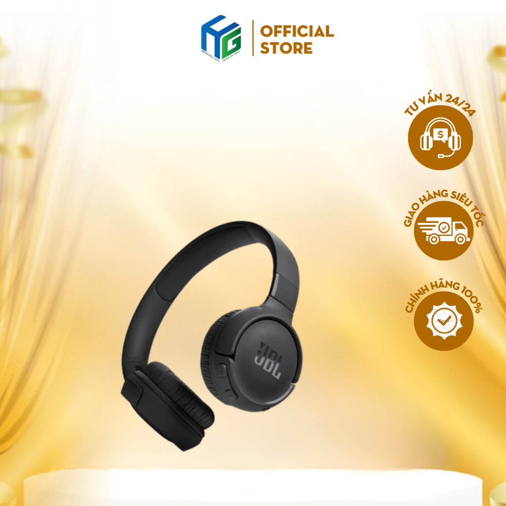 [HOẢ TỐC HCM] Tai Nghe Bluetooth Chụp Tai JBL Tune 520BT Âm Thanh Sống Động Nhẹ PIN 57H | New Seal