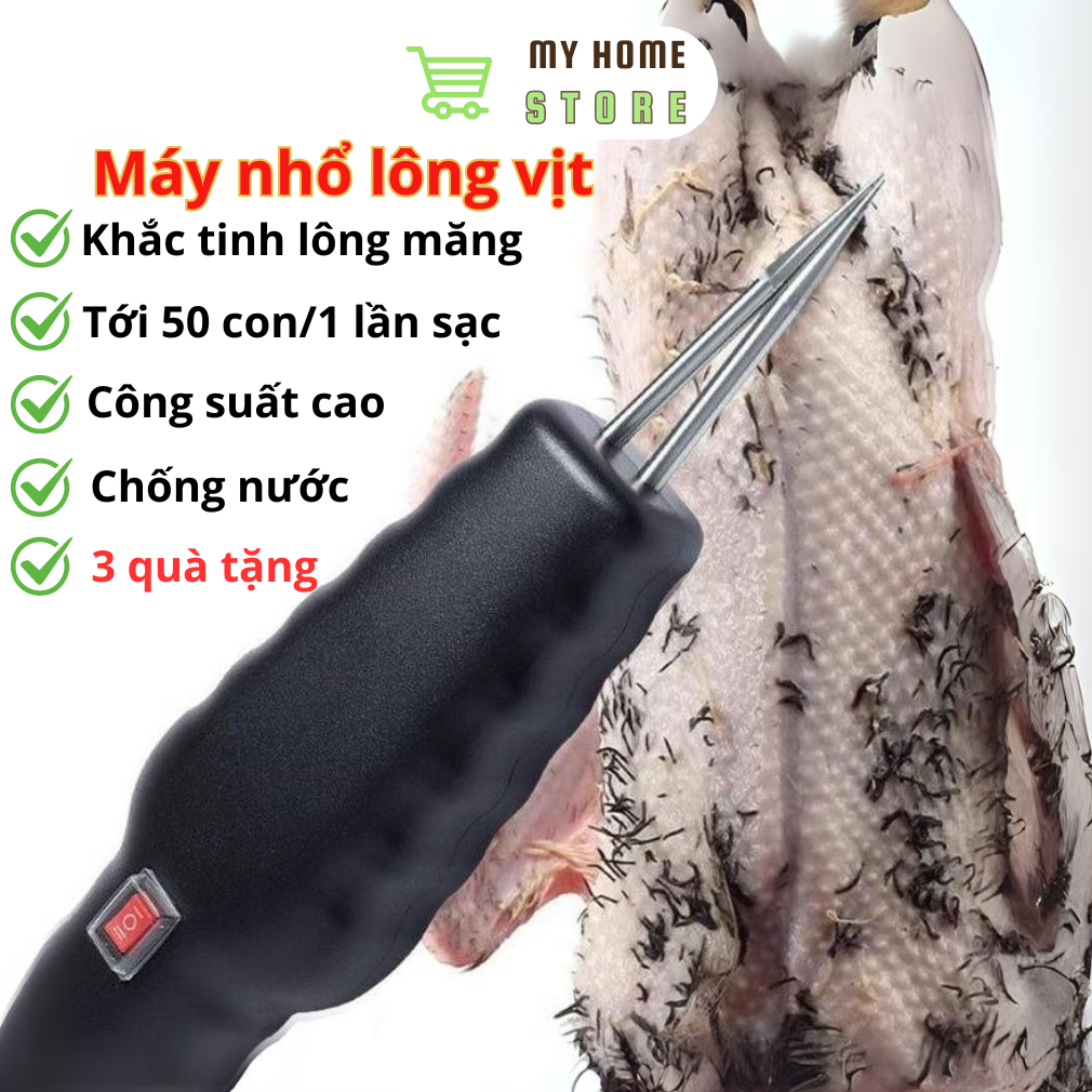  Máy Nhổ Lông Vịt Cầm Tay Tool Box Máy Vặt Lông Vịt Gà Lông Măng 