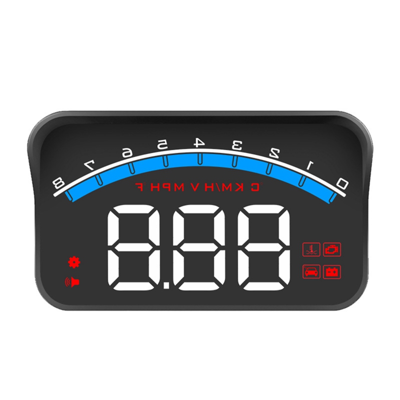 (GVSR) M6S HUD Up Display OBD2 Projector for Car Glass Auto Digital Speedometer Water Temperature Electronic Accessories