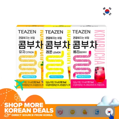 [Teazen] Kombucha Lemon Puer Tea 10T Bottle BTS kombucha Jungkook Kombu Tea Korean Healthy Food for Diet