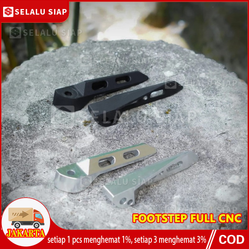 Footstep footrest Matic full CNC footstep universal model Universal motor Honda Yamaha Harga 119,000 rupiah*Gratis Ongkir