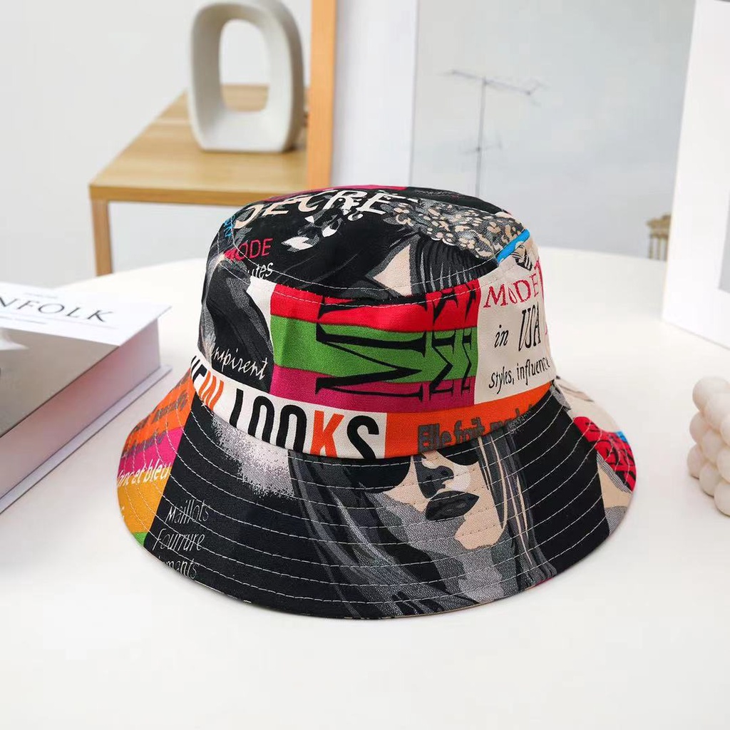 Anime One Piece Unisex Polyester Bucket Hat Women Autumn Sunscreen