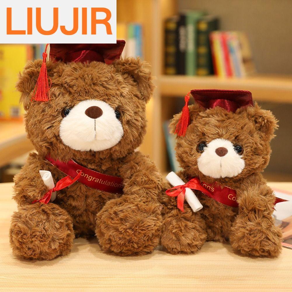 LIUJIR 23/28ซม. ตุ๊กตาหมีรับปริญญาหมวกหมอ น่ารักน่ารักๆ ยัดไส้ ตุ๊กตาหมีสัตว์ การ์ตูนลายการ์ตูน นุ่มนุ่มๆ ตุ๊กตาหมีปริญญาตรี ของขวัญบัณฑิตวันเกิด ราคา 271 บาท*ส่งฟรี