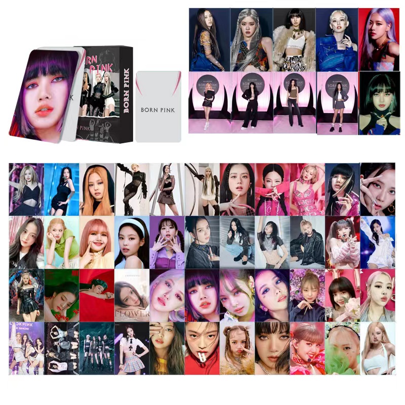 BLACKPINK Photocard BPTG BORN PINK World Tour Collection HD Lomo Card Photocards 55pcs/box