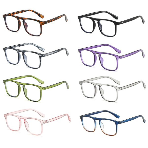 Giá bán HRRIUNG Fashion Blue Light Blocking Vision Care Ultralight Computer Goggles Flat Mirror Eyewear Eyeglasses Anti-UV Blue Rays Glasses