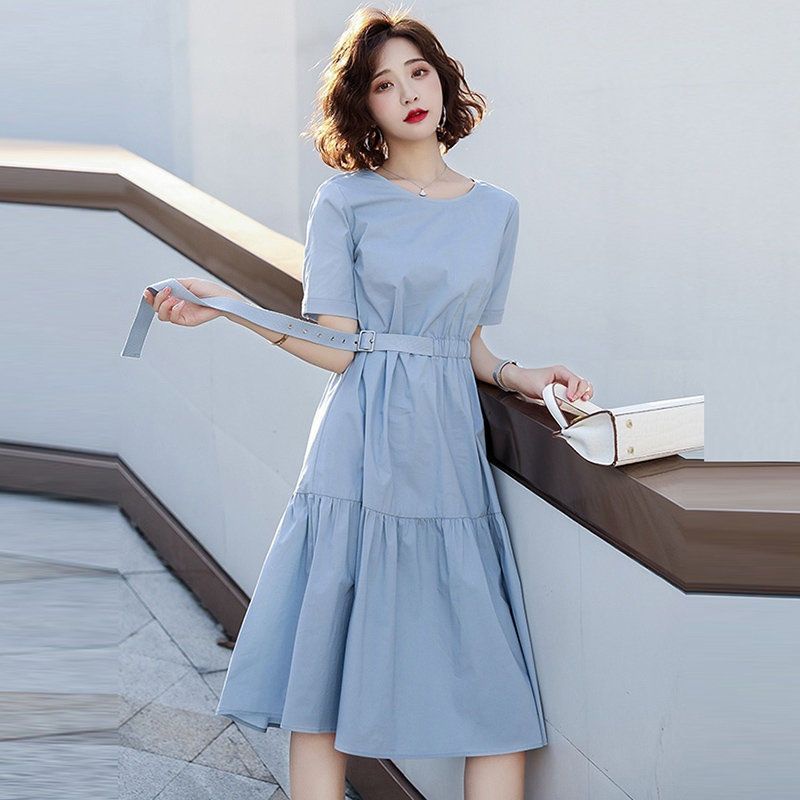 lazada dress casual Three Quarters Sleeve Casual Dresses FALLEG Boho Long Dress Vintage Floral Print Chiffon Three Quarter Sleeve