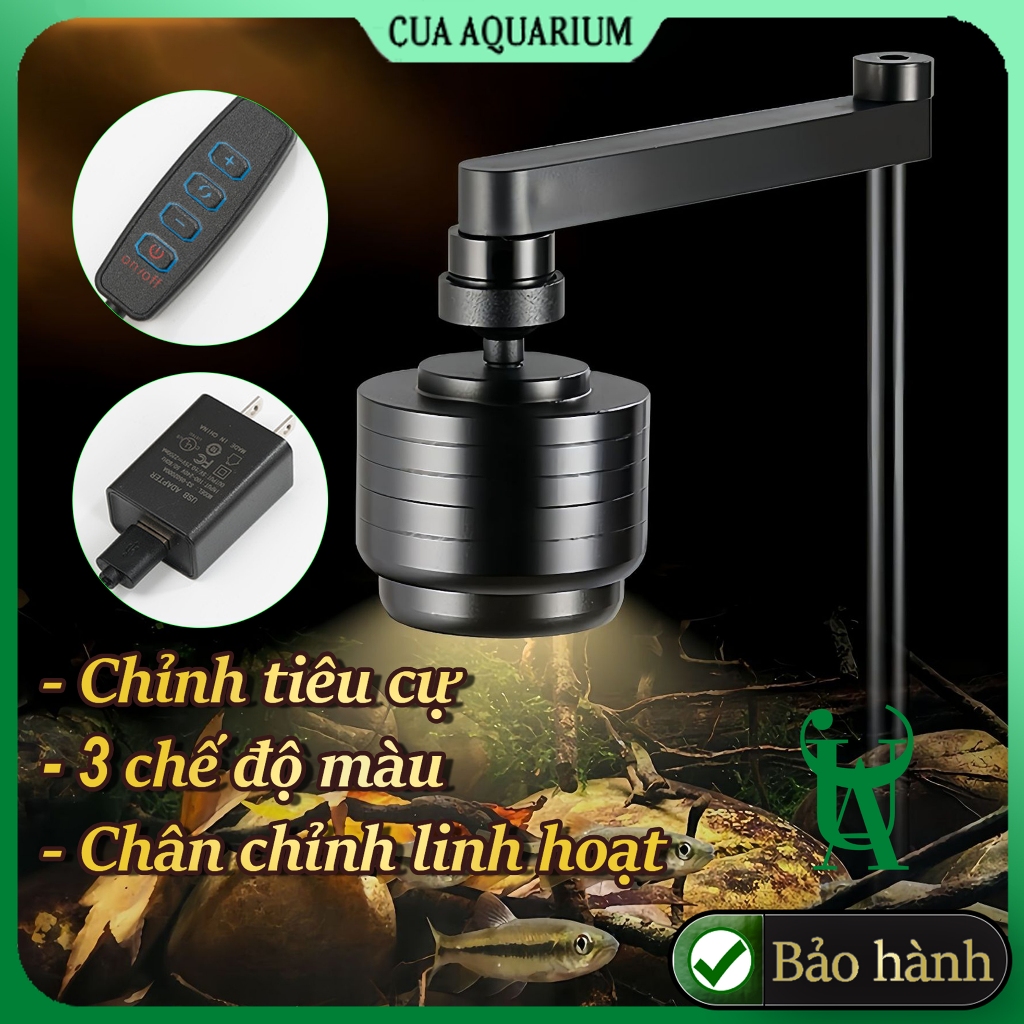 Đèn rọi bể cá KAOKUI KK09 chỉnh tiêu cự cho hồ thuỷ sinh