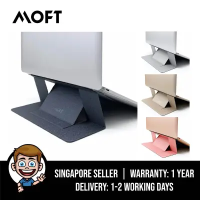 MOFT Laptop Stand Adjustable Height Folding Laptop Stand for MacBook, Air, Pro, Tablets and Laptops up to 15.6 Inches, Patented Design, World's First Invisible Laptop Stand