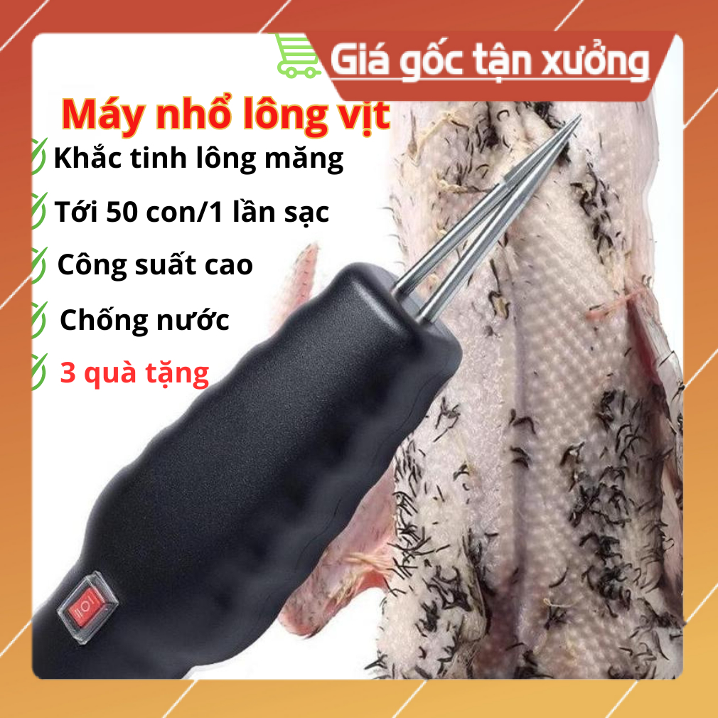  Máy Nhổ Lông Vịt Cầm Tay Tool Box Máy Vặt Lông Vịt Gà Lông Măng Không Dây  thaopham21031962  
