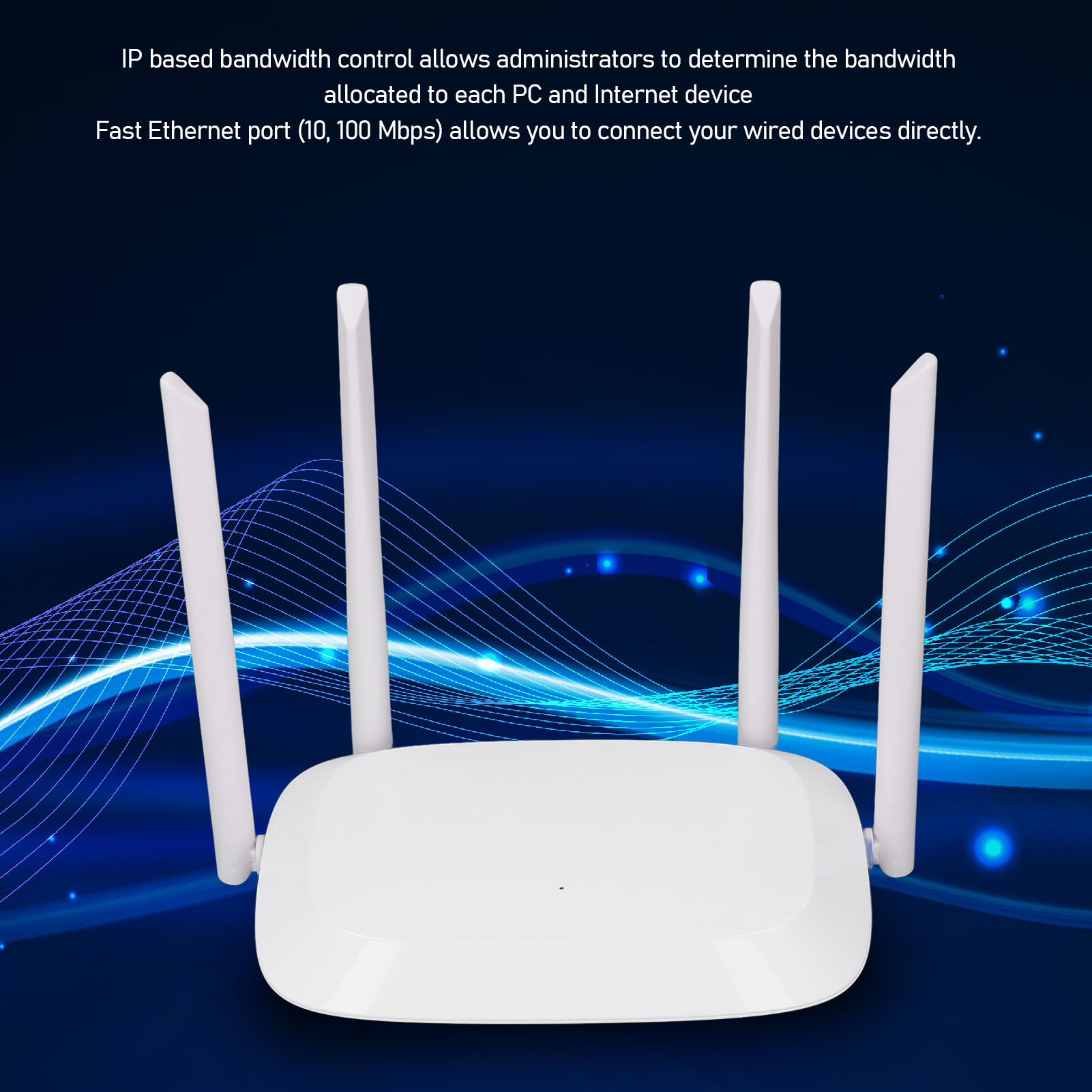 Bộ định tuyến Wi-Fi Bộ định tuyến wifi không dây 4 ăng ten để chơi game duyệt web đa nhiệm