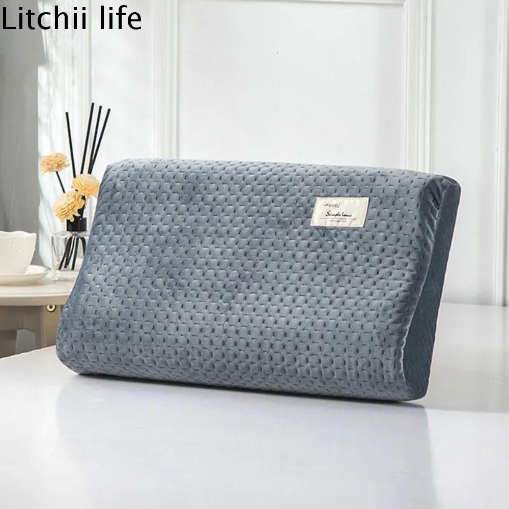 LITCHII 30x50cm Vỏ Gối cao su Không thấm nước Bông Vỏ gối nhớ Thoải mái Màu trơn Vỏ gối Vỏ bảo vệ gối