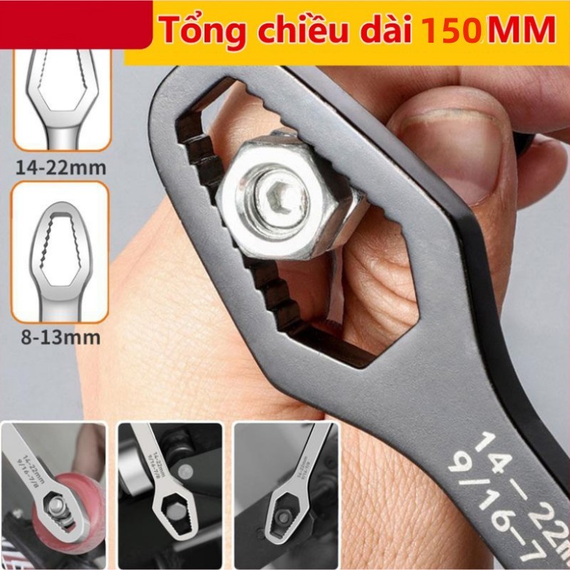 [HCM] Cờ Lê Vặn Mở Đa Năng - Dụng Cụ Sửa Chữa Thay Thế Tất Cả Các Bộ Cờ Lê, Mỏ Lết Nhiều Size -Randy