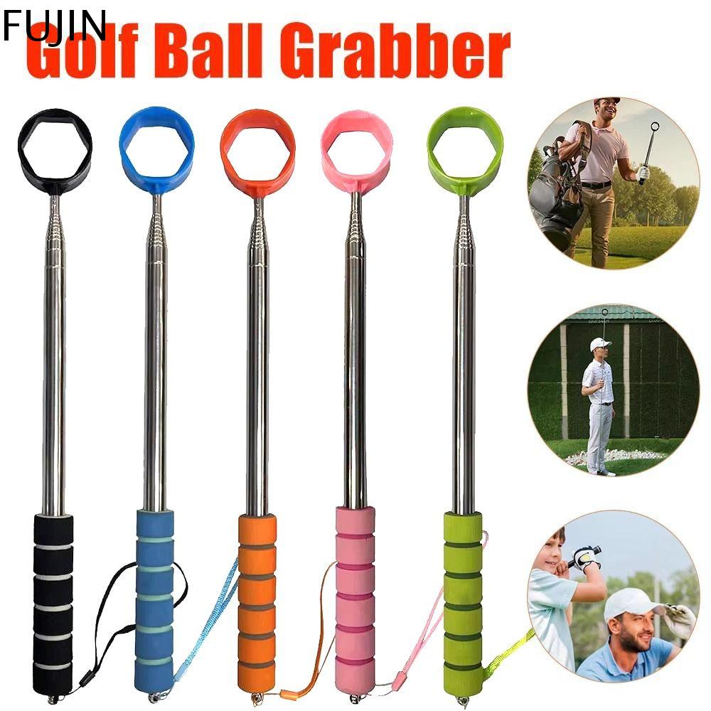 FUJIN Có thể kéo dài Dụng cụ lấy bóng golf có thể co rút được Hai  Có thể điều chỉnh Dụng cụ nhặt bóng golf Linh hoạt Đầu tròn Dụng cụ nhặt bóng golf có thể co rút được Phụ kiện chơi gôn