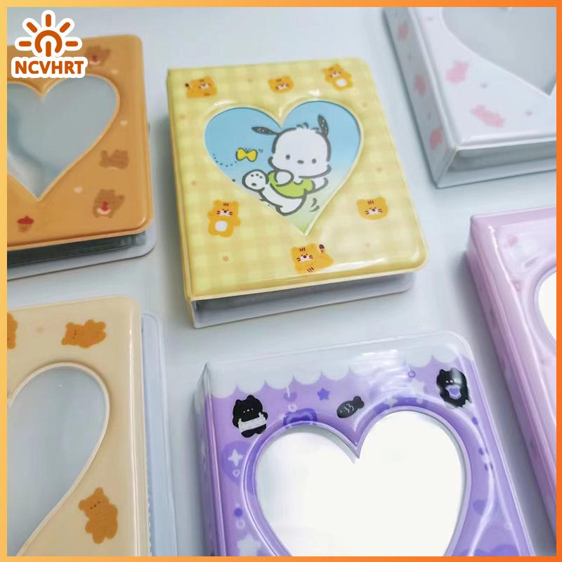 NCVHRT 36 thẻ Kpop thẻ chất kết dính tên thẻ cuốn sách photocard chủ dễ thương Gấu Album ảnh 3 inch tình yêu trái tim rỗng hình ảnh lưu trữ trường hợp 