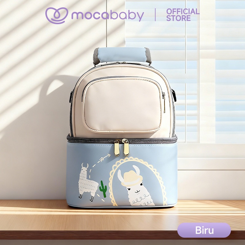 Mocababy Tas Bayi / Multifungsi Cooler Bag ASI Nilon / Tas ASI /Tas Perlengkapan Bayi Diaper Bag / Waterproof Diaper Bag / Lapisan Isolasi Botol Bayi BB01